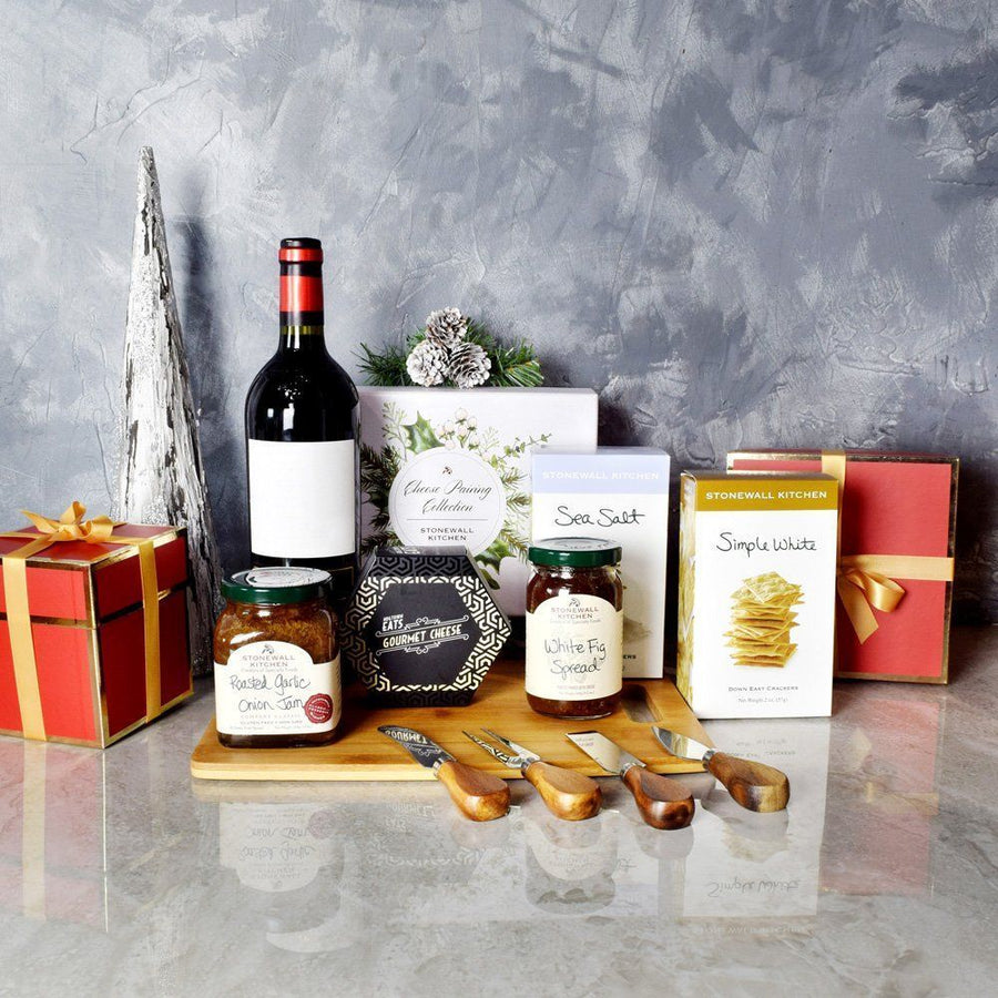 Holiday Wine & Cheese Pairing Gift Basket from Philadelphia Baskets - Philadelphia Delivery