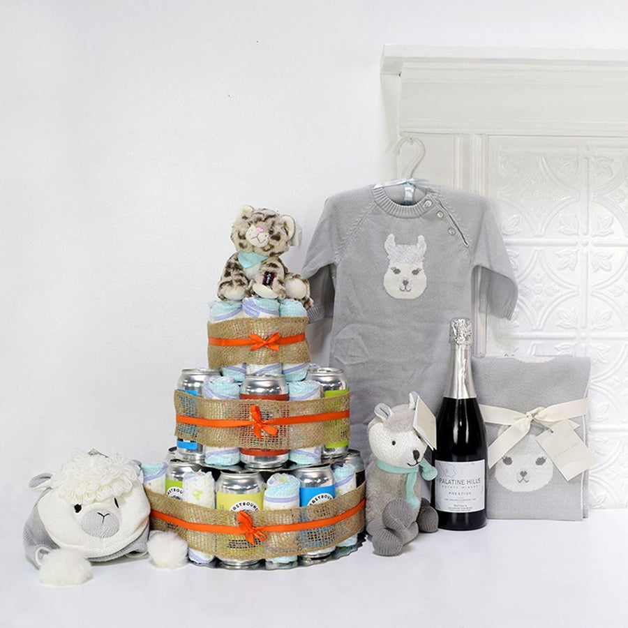 “Huggies & Chuggies” Celebration Gift Set from Philadelphia Baskets - Philadelphia Delivery