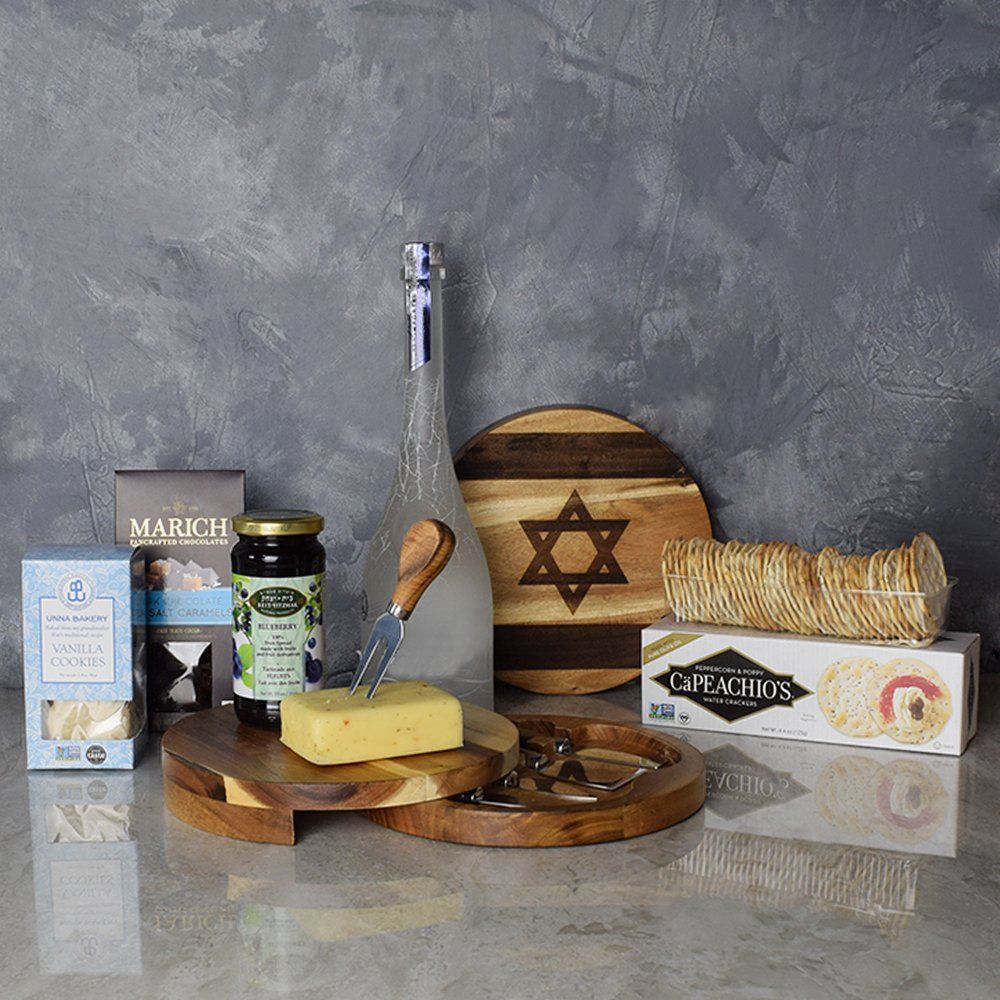 Kosher Liquor &amp; Snacks Platter from Philadelphia Baskets - Philadelphia Delivery
