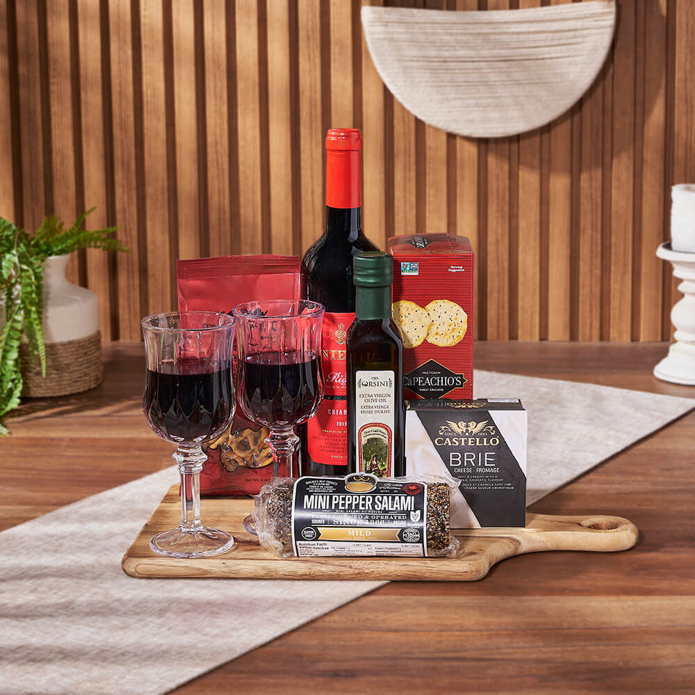 Love for Wine &amp; Cheese Board from Philadelphia Baskets - Wine Gift Set - Philadelphia Delivery.