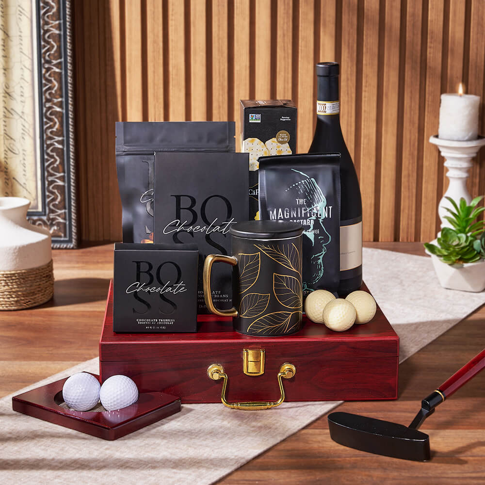 Putting &amp; Wine Gift Set, wine gift, wine, charcuterie gift, charcuterie, Philadelphia delivery