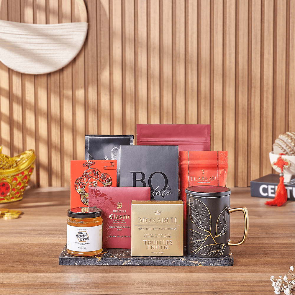 Chinese New Year Coffee and Chocolate – how the gift is presented