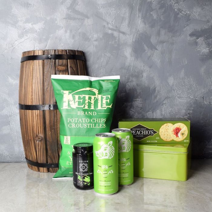 Two Craft Beers with Kettle Chips – how the gift is presented