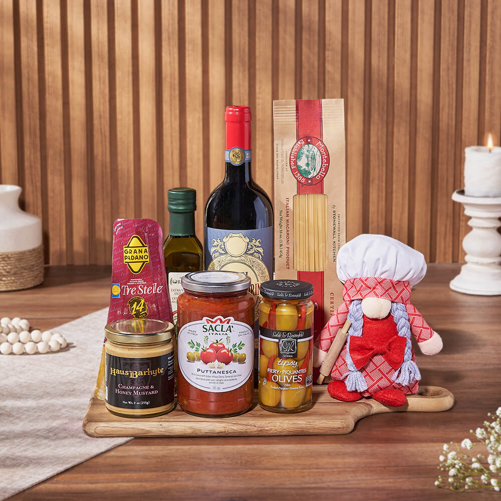Pasta Chef &amp; Wine Gift Set, wine gift, wine, pasta gift, pasta, gourmet gift, gourmet, Philadelphia Delivery