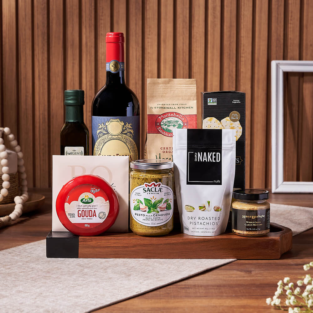 Pasta Feast &amp; Wine Gift Set from Philadelphia Baskets - Wine Gift Basket - Philadelphia Delivery.