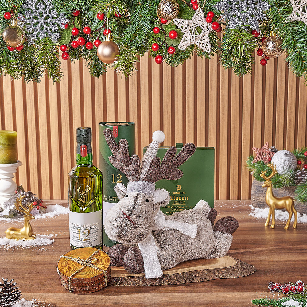 Playful Holiday Liquor Gift Set – how the gift is presented