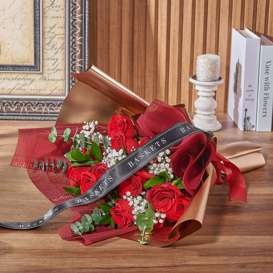 Flowers and add-ons available with gift basket delivery