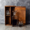 Rustic Decanter Gift Set features a decanter from Los Angeles Baskets - Los Angeles Delivery