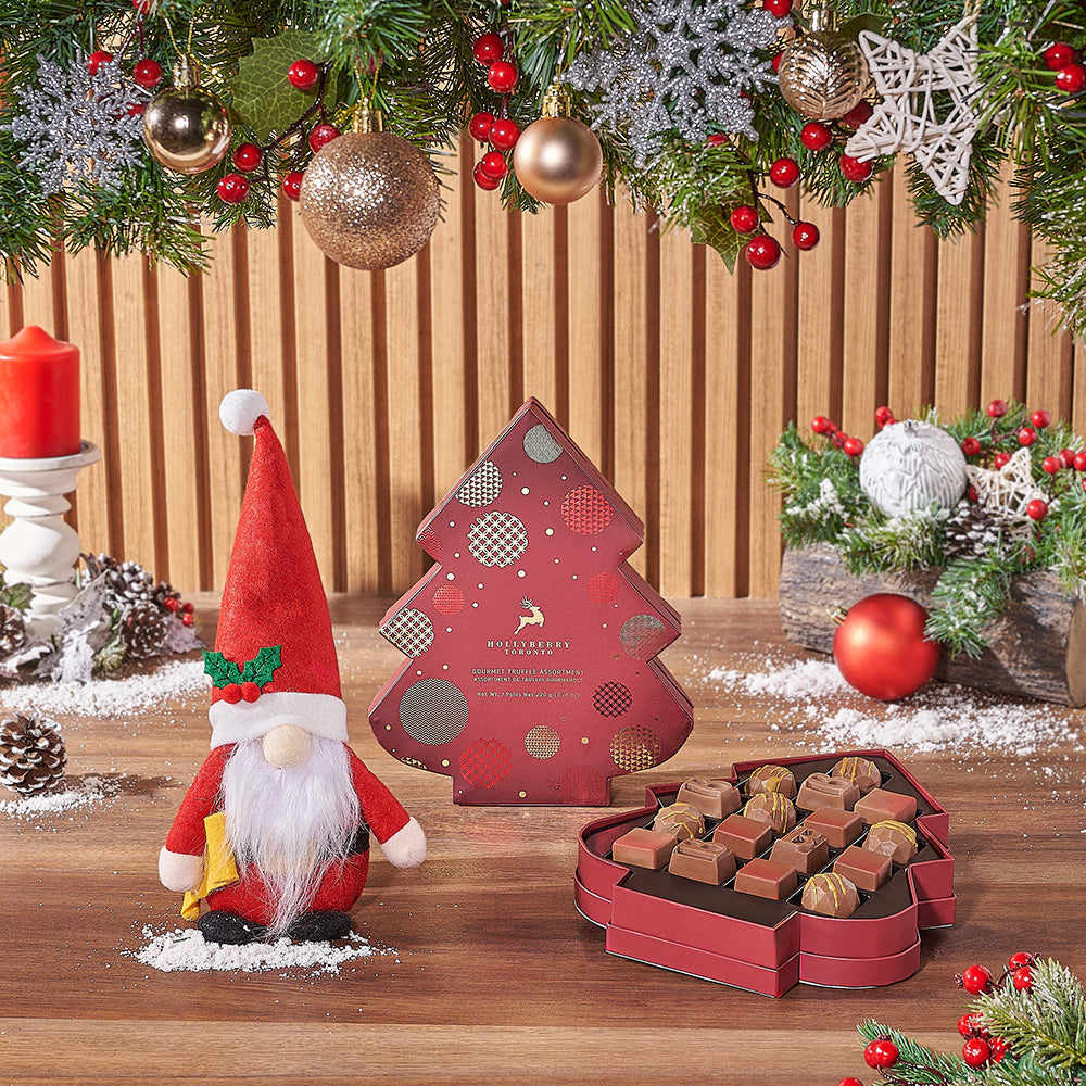 Santa &amp; Gourmet Chocolates Gift Set, Christmas gift, Christmas, chocolate gift, chocolate, Philadelphia delivery