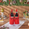 Santa’s Holiday Wine Duo Bag, christmas gift, christmas, wine gift, wine, holiday gift, holiday, Philadelphia delivery