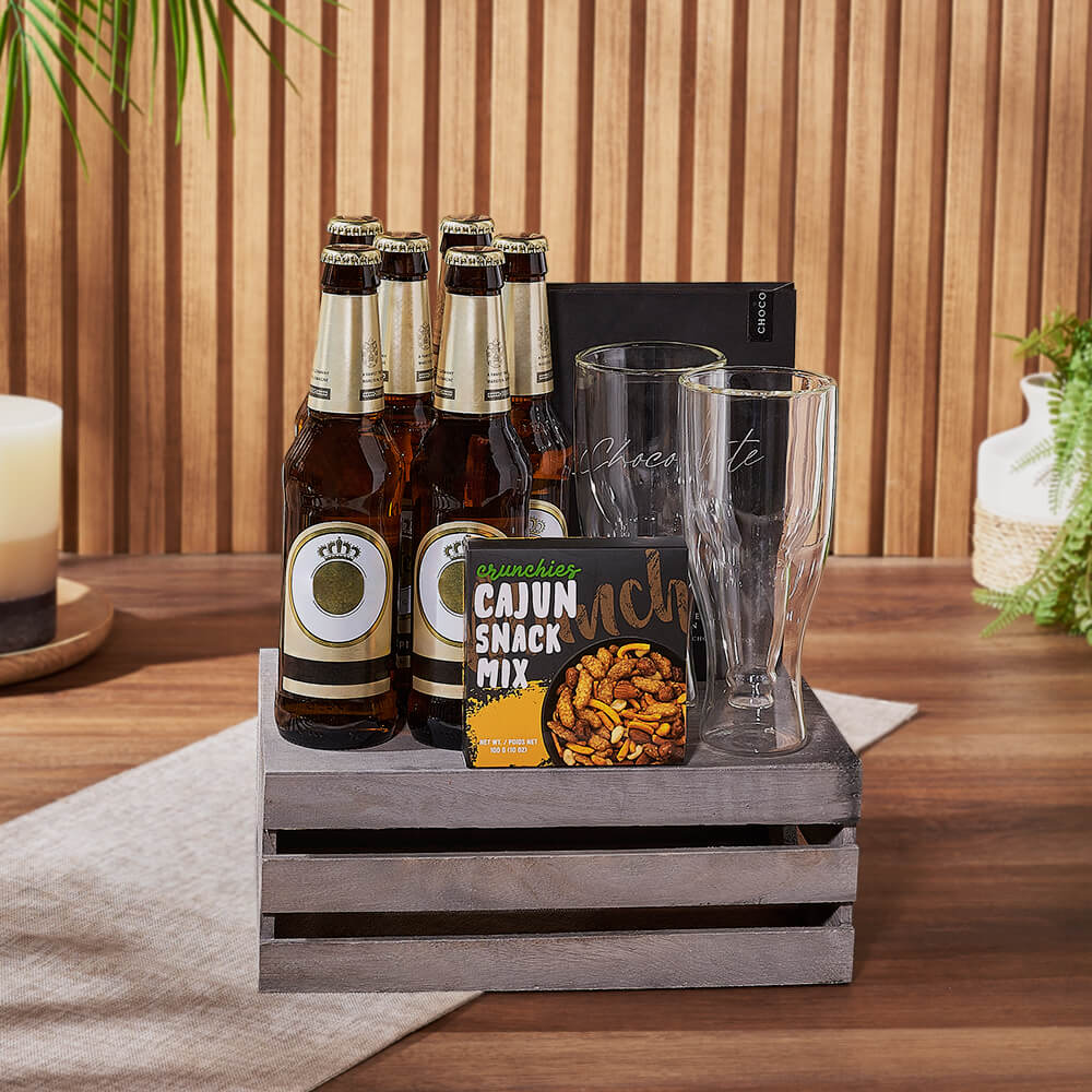 St. James Town Beer &amp; Snack Basket, snack gift, snack, beer gift, beer, Philadelphia Delivery