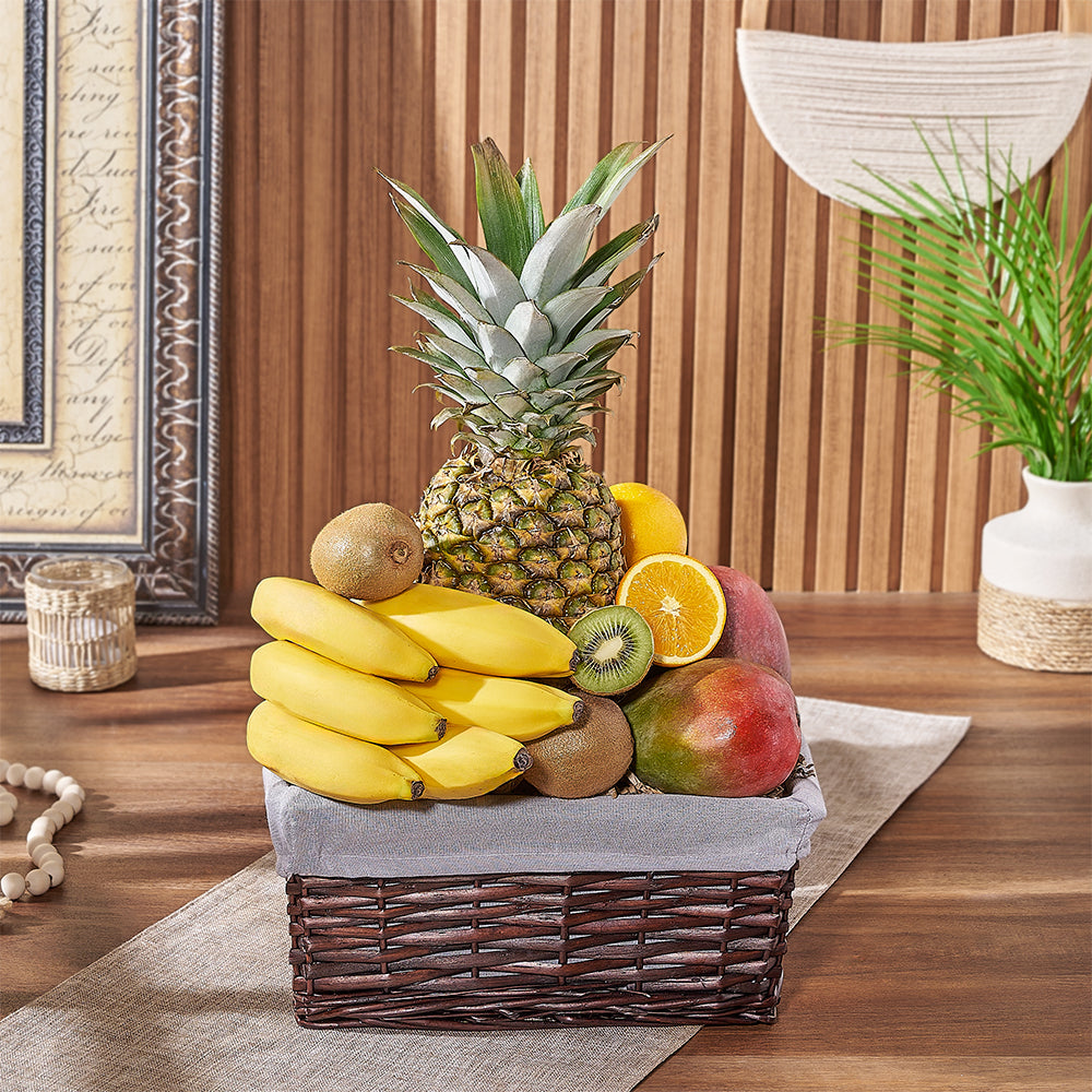 Assorted Fruit Storage Basket – how the gift is presented