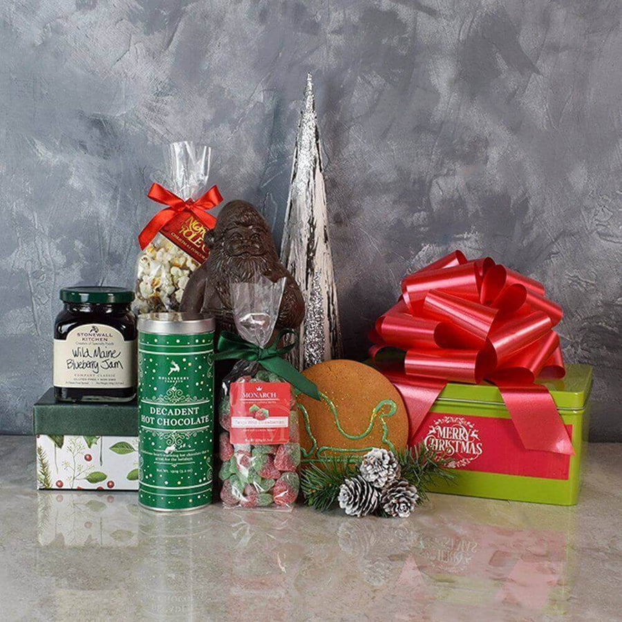 Sweet Christmas Treats Basket from Philadelphia Baskets - Philadelphia Delivery