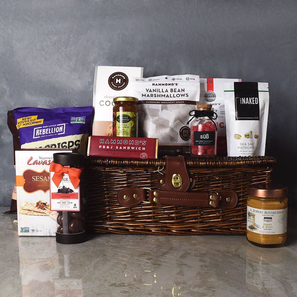 Sweet &amp; Savoury Kosher Treats Basket from Philadelphia Baskets - Philadelphia Delivery