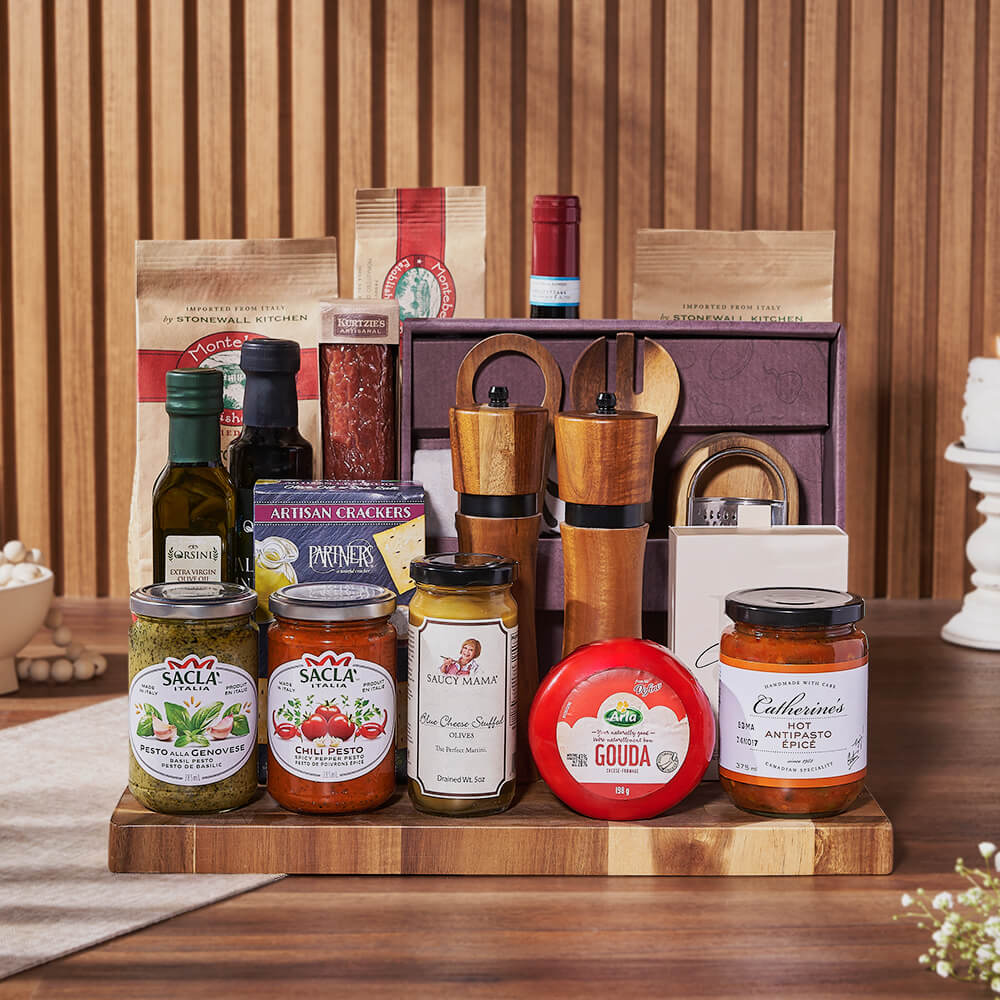Tantalizing Treats &amp; Wine Set, wine gift, wine, pasta gift, pasta, gourmet gift, gourmet, Philadelphia Delivery