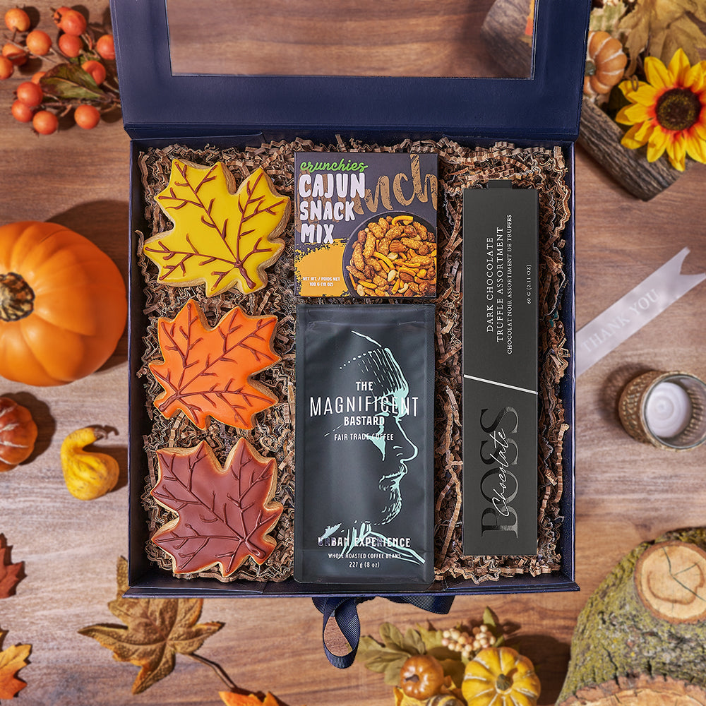 Thanksgiving Coffee &amp; Cookie Gift Box, cookie gift, cookie, coffee gift, coffee, chocolate gift, chocolate, thanksgiving gift, thanksgiving, Philadelphia delivery