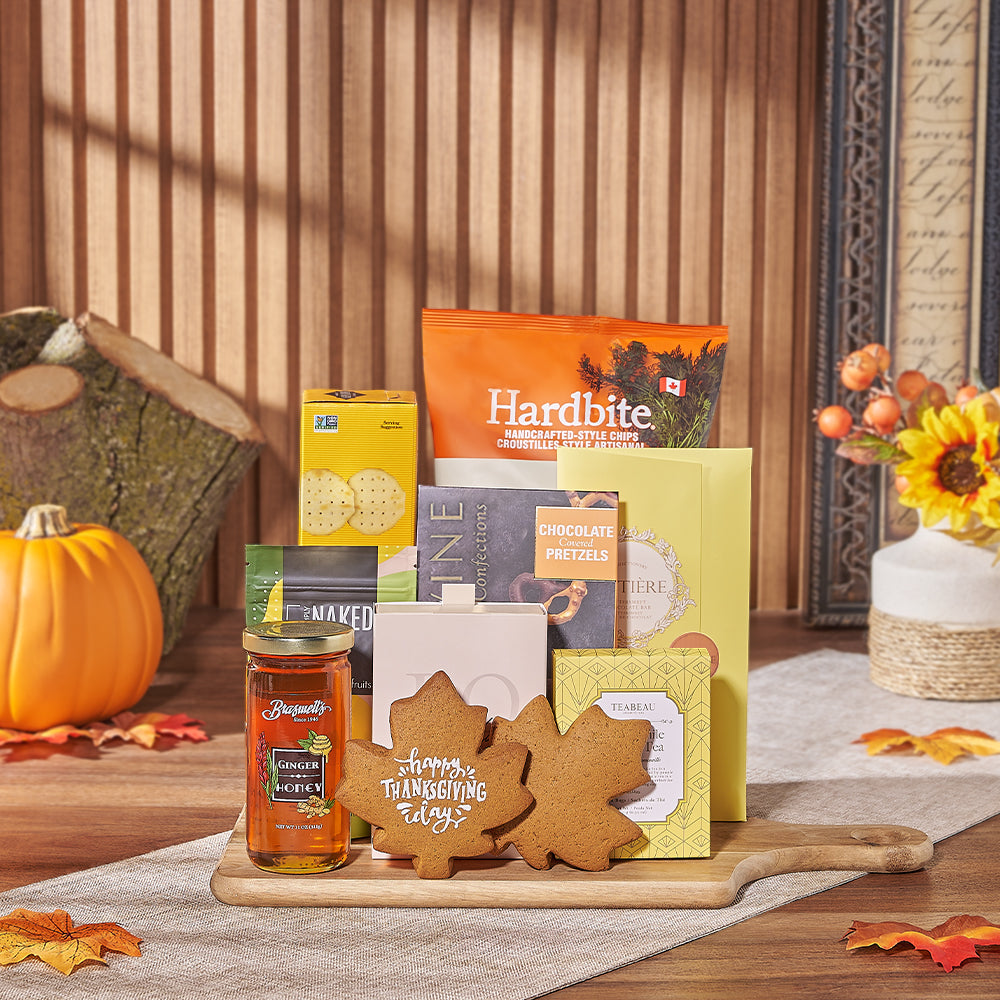 Thanksgiving Tea &amp; Treat Gift, thanksgiving gift, thanksgiving, tea gift, tea, chocolate gift, chocolate, cookie gift, cookie, Philadelphia delivery