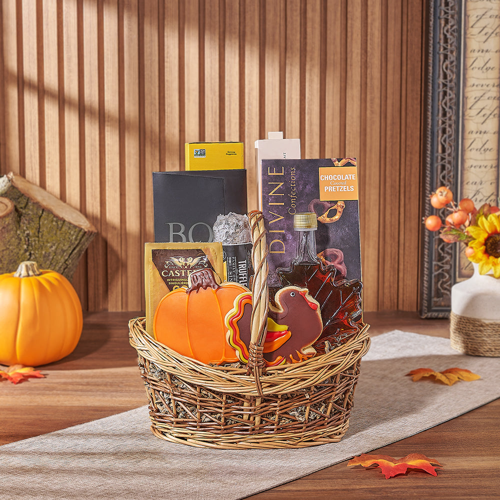 Thanksgiving Treat &amp; Cookie Basket, cookie gift, cookie, thanksgiving gift, thanksgiving, chocolate gift, chocolate, charcuterie gift, charcuterie, Philadelphia delivery