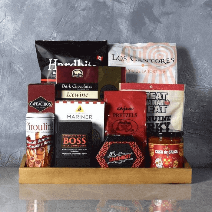 Artisan Treats Snack Gift Basket – how the gift is presented
