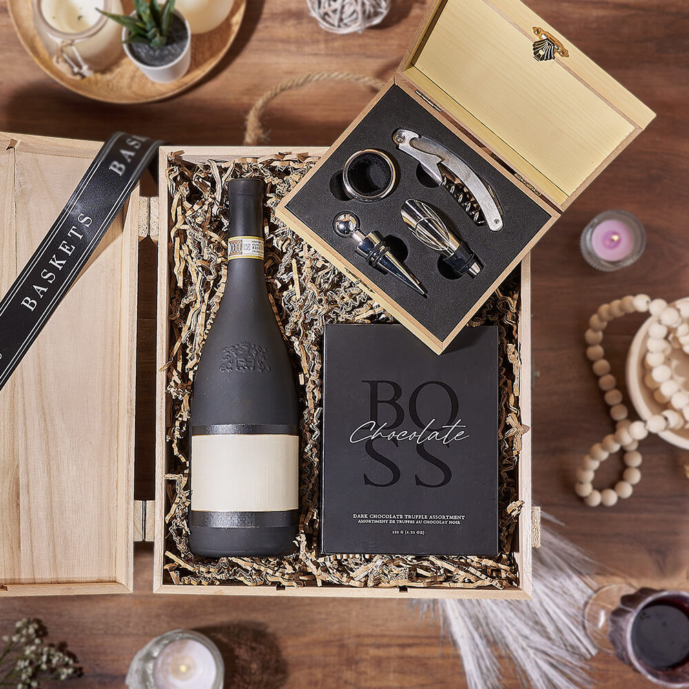 Ultimate Wine &amp; Chocolate Gift Box, wine gift, wine, chocolate gift, chocolate, Philadelphia Delivery