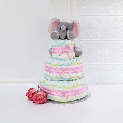 Unisex Diaper Cake from Philadelphia Baskets - Philadelphia Delivery