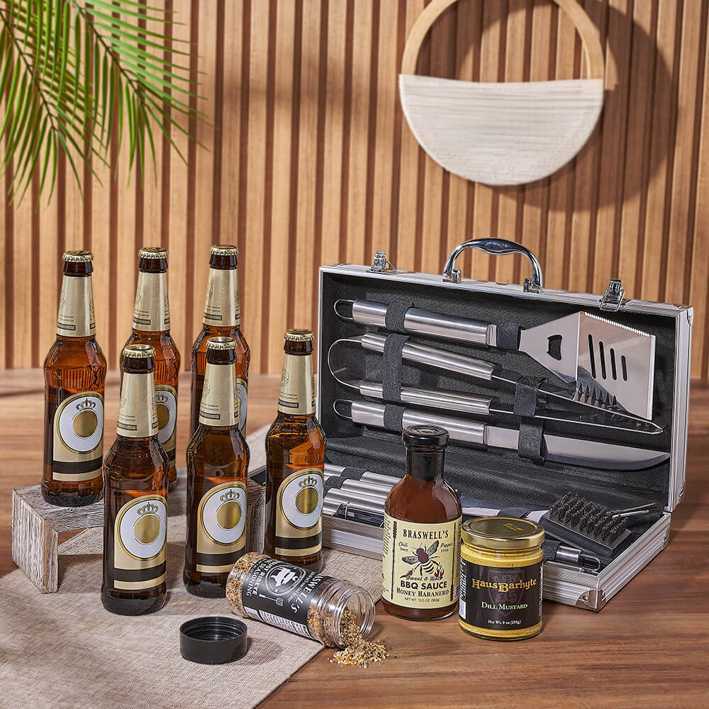 Six Bottles Beer and BBQ Set – how the gift is presented