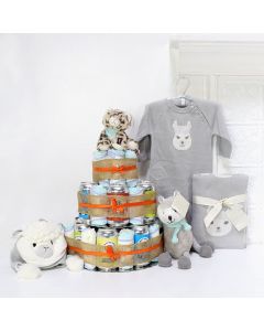 “Huggies & Chuggies” Gift Set, Unisex Baby Gifts, Gifts For Baby, New Parents, Diaper & Beer Gifts
