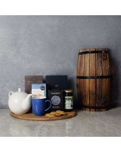 Cozy Kosher Tea & Chocolate Gift Tray, gift baskets, gourmet gifts, gifts, kosher
