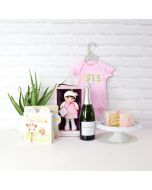 Welcome Baby Girl Gift Basket, baby gift baskets, baby gifts, gift baskets
