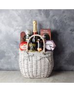 Cheese, Chutney & Champagne Gift Set, champagne gift baskets, gourmet gift baskets, gift baskets